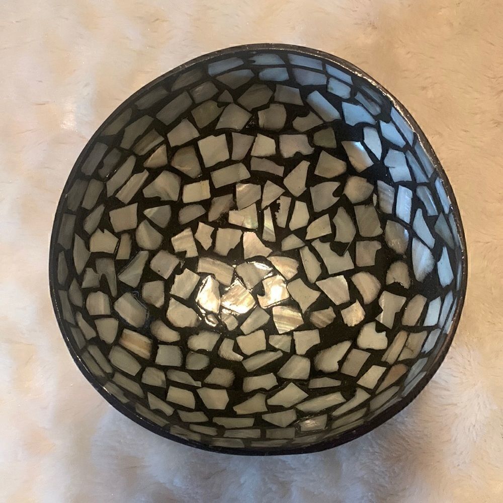 Bowl Hand Crafted Sea Shell and Coconut Shell